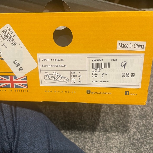 Gola Taupe and White Casual Sneakers - Picture 5 of 5